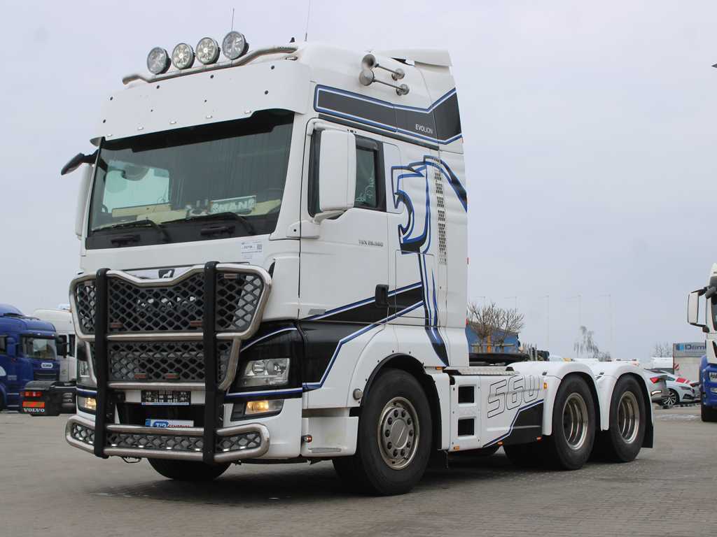 MAN TGX 26.560, 6x4, EURO 6, KOŽENÉ SEDAČKY