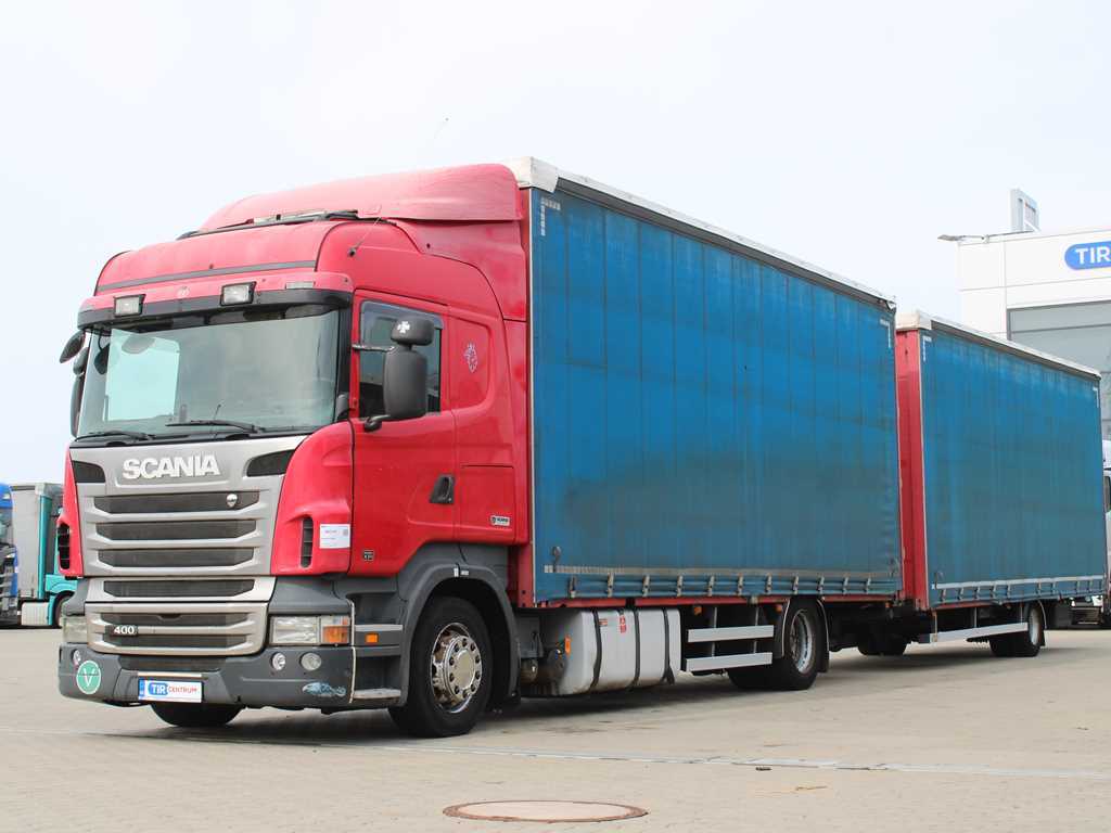 Scania R 400, RETARDER, EURO 5 + přívěs CHTP 10