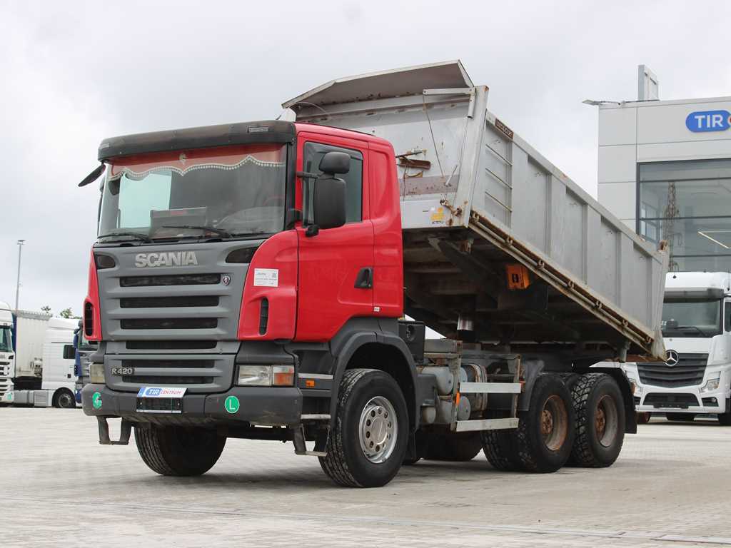 Scania R 420 CB 64, TŘÍSTRANNÝ, EURO 4, RETARDER, 13 m³