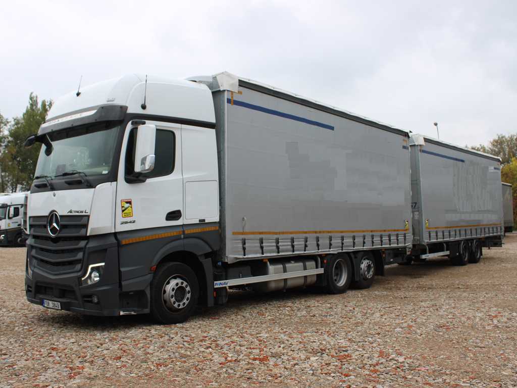 Mercedes-Benz Actros 2542, 62, NAVIGACE, PNEU 80% + PANAV TVK 18 M