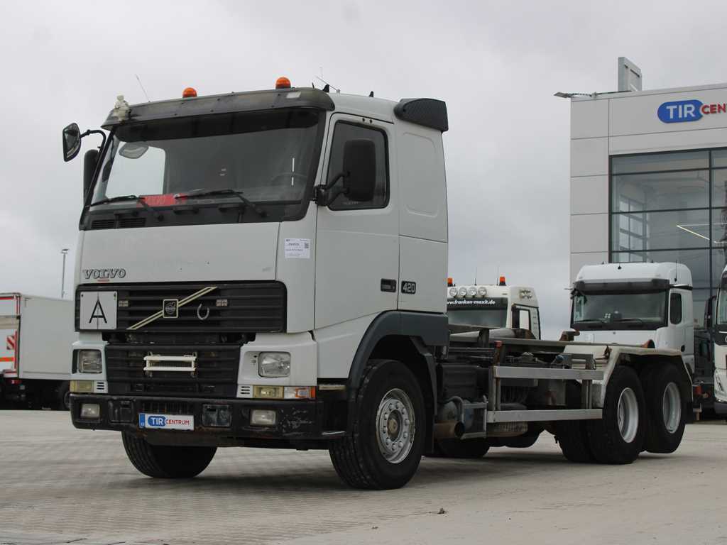 Volvo FH 12 6x2 R, EURO 2, ZVEDACÍ NÁPRAVA, HÁKOVÝ NOSIČ KONTEJNERŮ