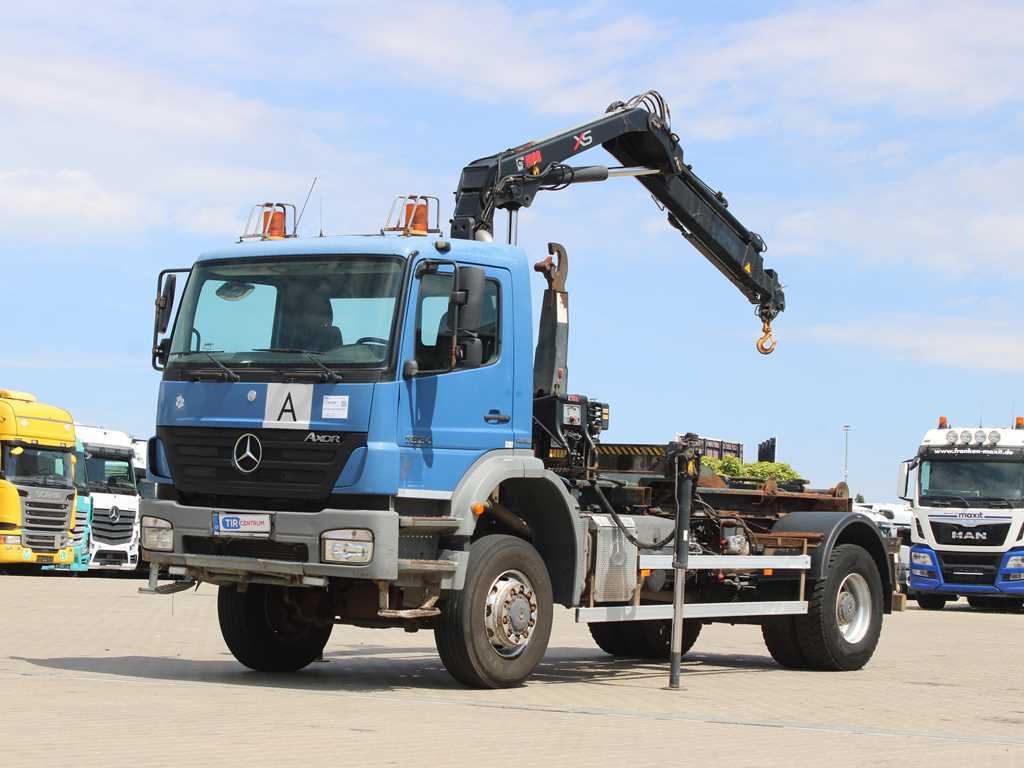 Mercedes-Benz AXOR 1824, HYDRAULICKÁ RUKA HIAB 099 B-3 DUO, 4x4