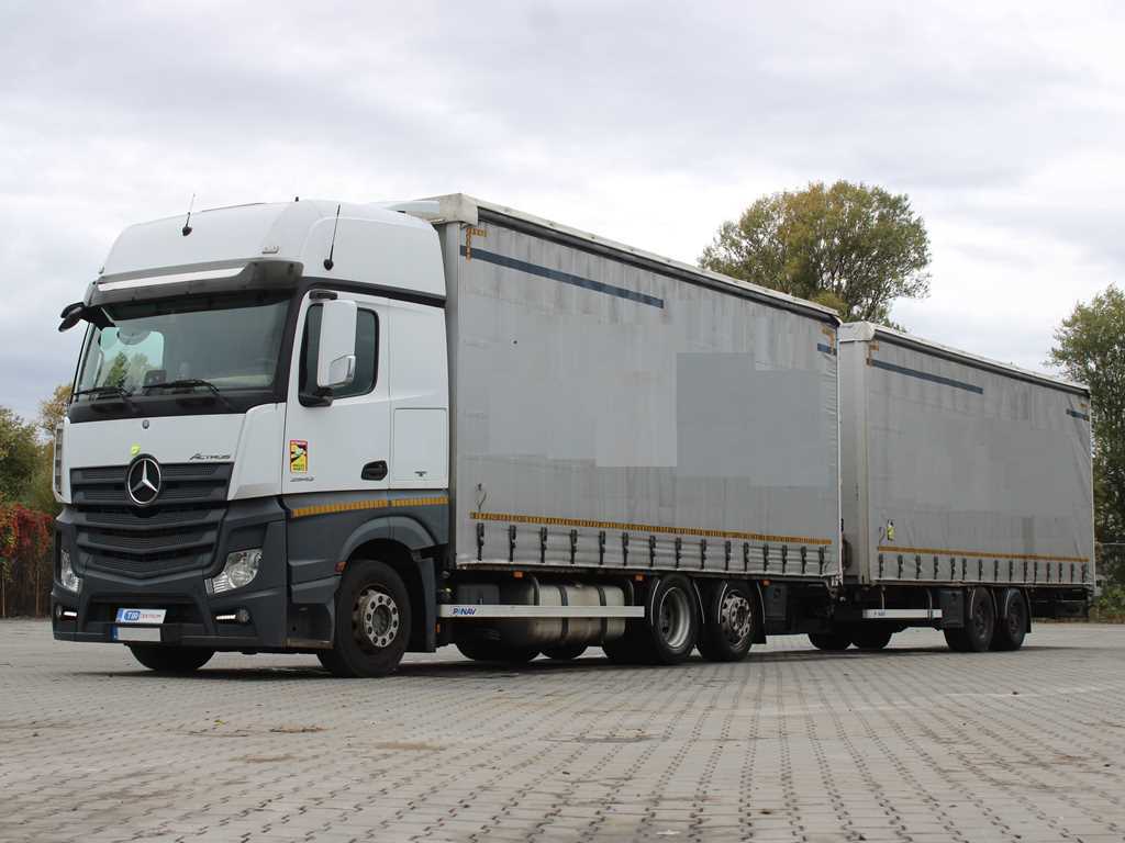 Mercedes-Benz Actros 2542, 62, ZVEDACÍ NÁPRAVA + PANAV TVK 18 M