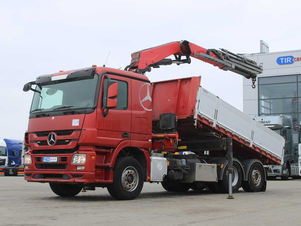 Mercedes-Benz ACTROS 2536 L 62, EURO 5, 10 m³, NATÁČECÍ NÁPRAVA, RUKA FASSI F 240 B/260 BXP 25