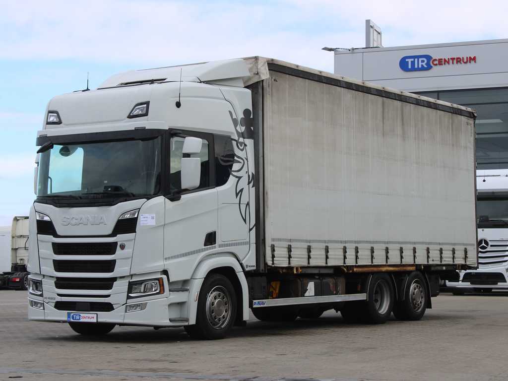 Scania R 450, 62, EURO 6, NAVIGACE, BDF, PŘIZVEDÁVACÍ STŘECHA, PNEU 80%